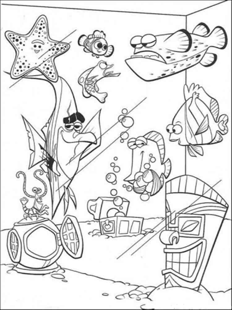 32 Exciting Finding Nemo Coloring Pages Printable 16