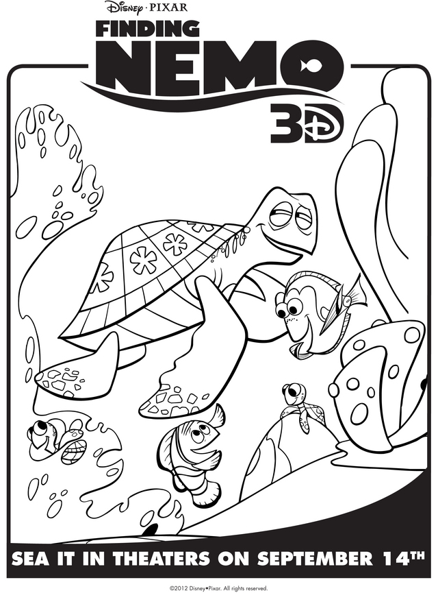 32 Exciting Finding Nemo Coloring Pages Printable 26