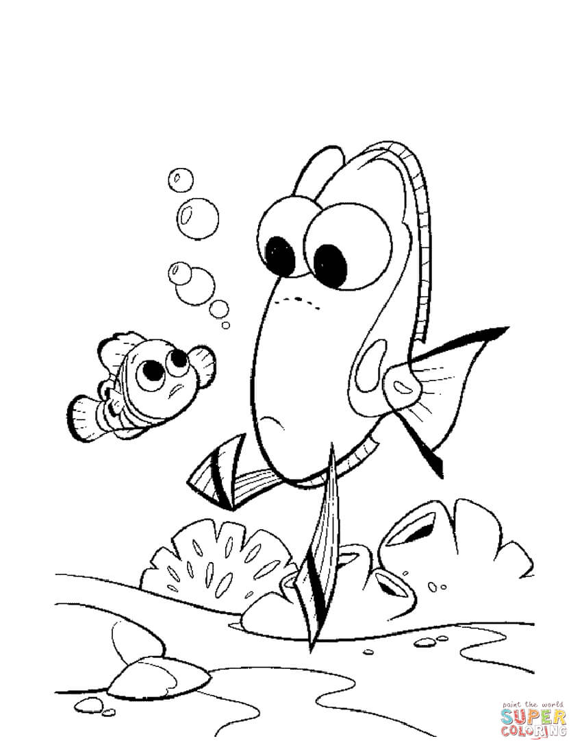 32 Exciting Finding Nemo Coloring Pages Printable 29