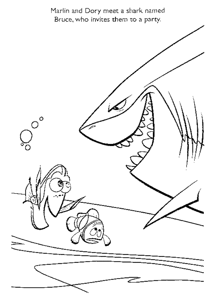 32 Exciting Finding Nemo Coloring Pages Printable 4