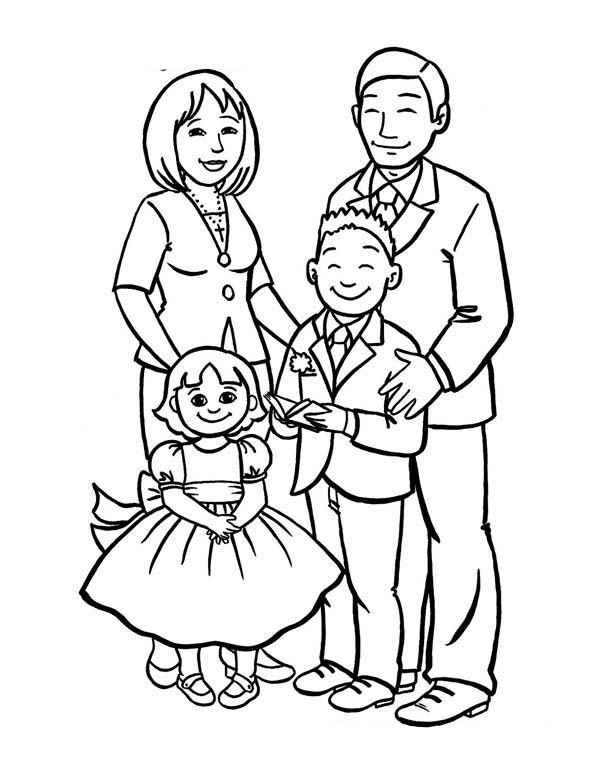 32 Family Coloring Pages Printable 11