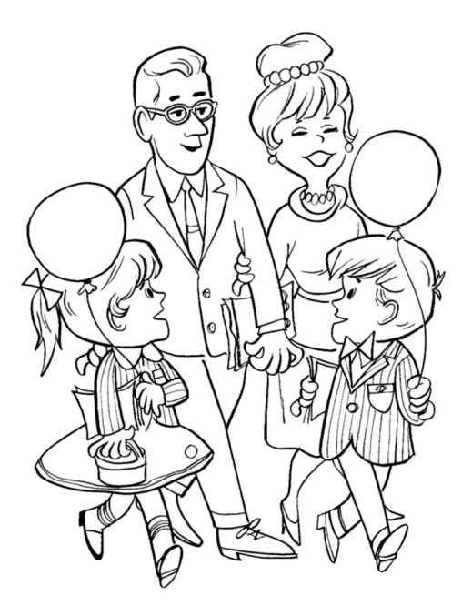 32 Family Coloring Pages Printable 14