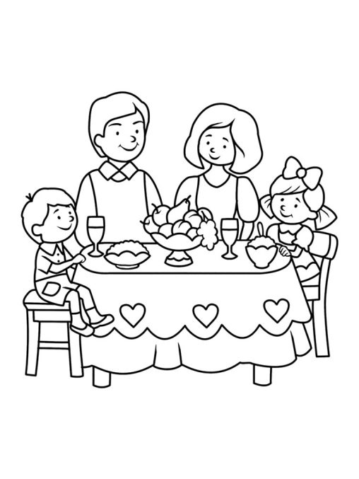 32 Family Coloring Pages Printable 18