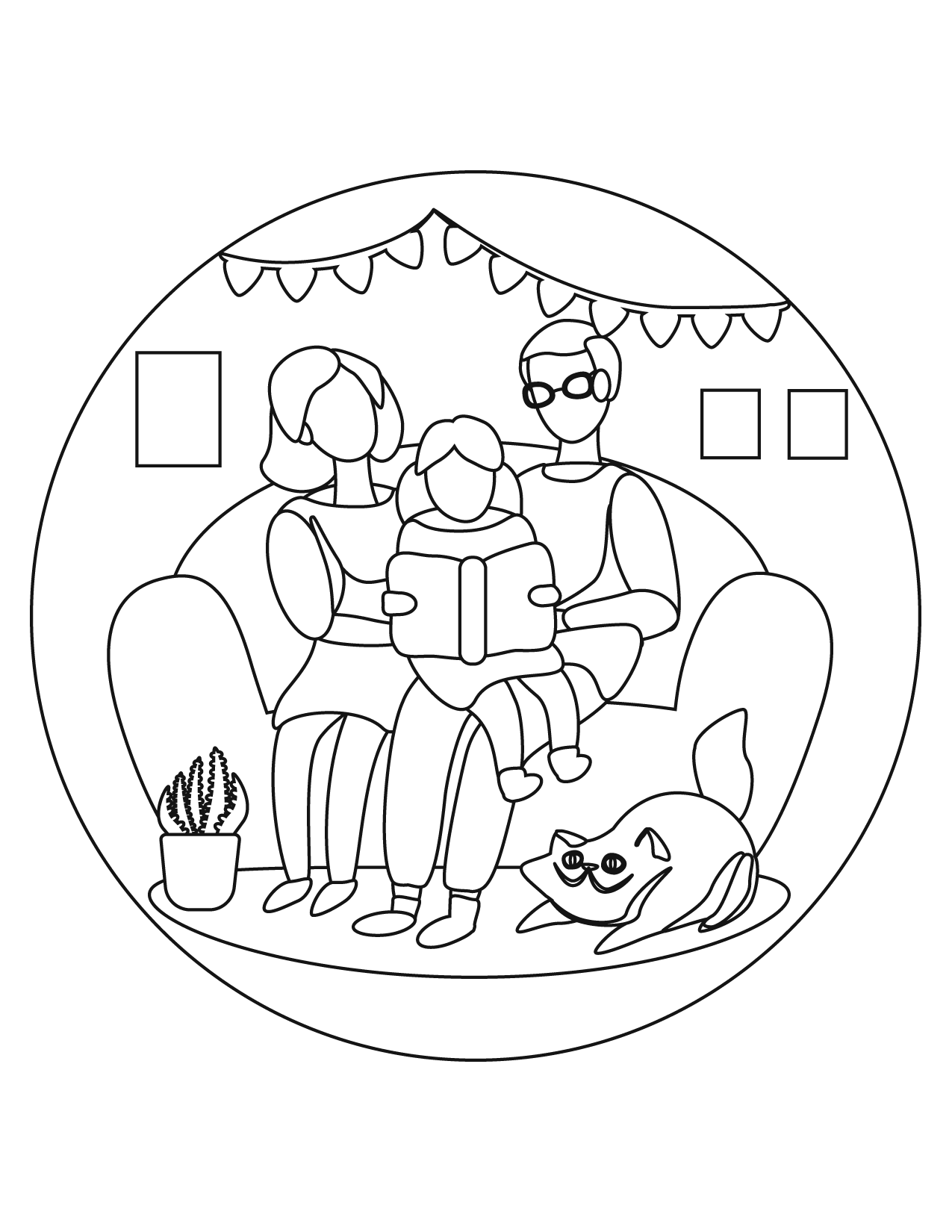 32 Family Coloring Pages Printable 23