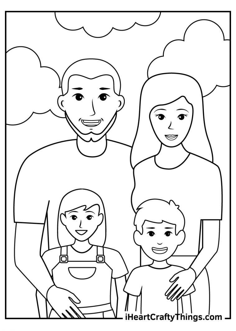 32 Family Coloring Pages Printable 25