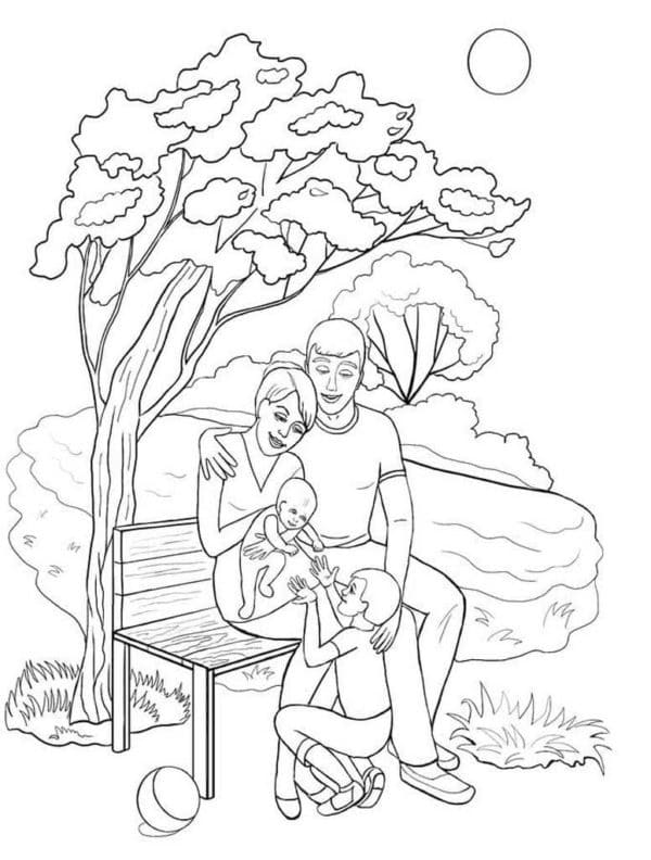 32 Family Coloring Pages Printable 27