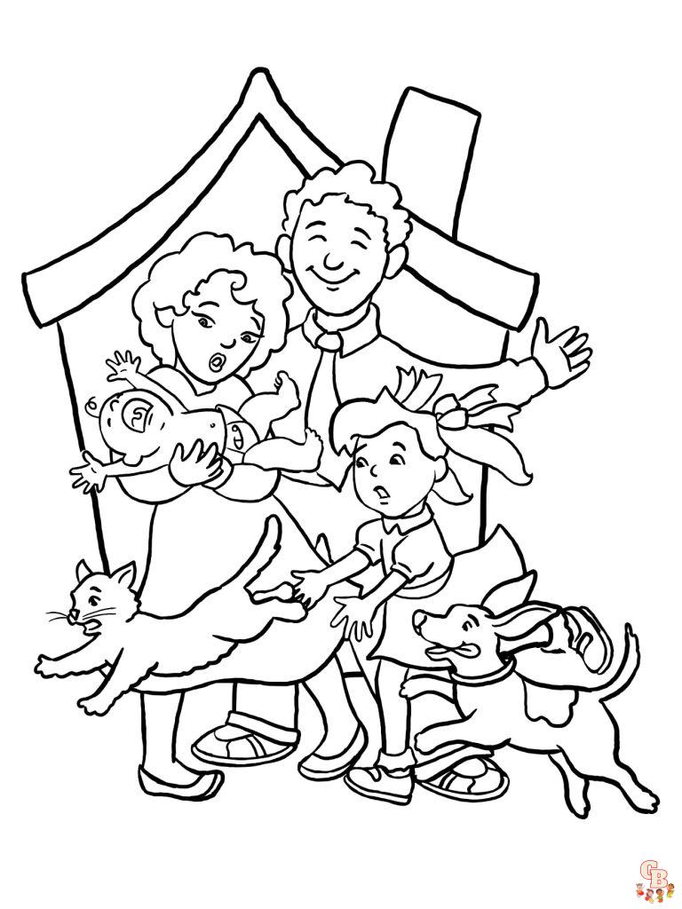 32 Family Coloring Pages Printable 30