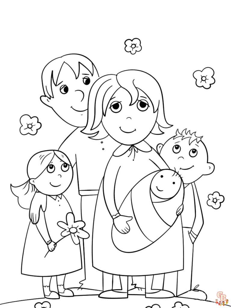 32 Family Coloring Pages Printable 31