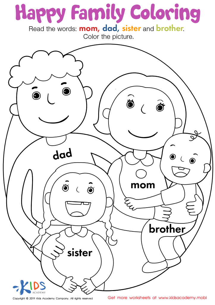 32 Family Coloring Pages Printable 32