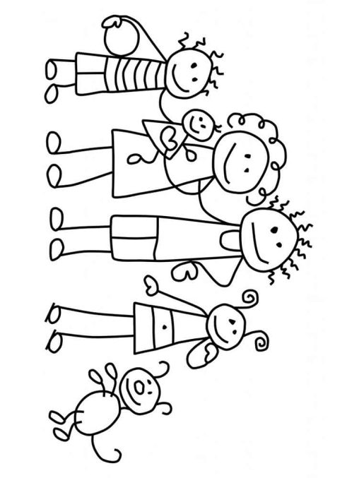 32 Family Coloring Pages Printable 33