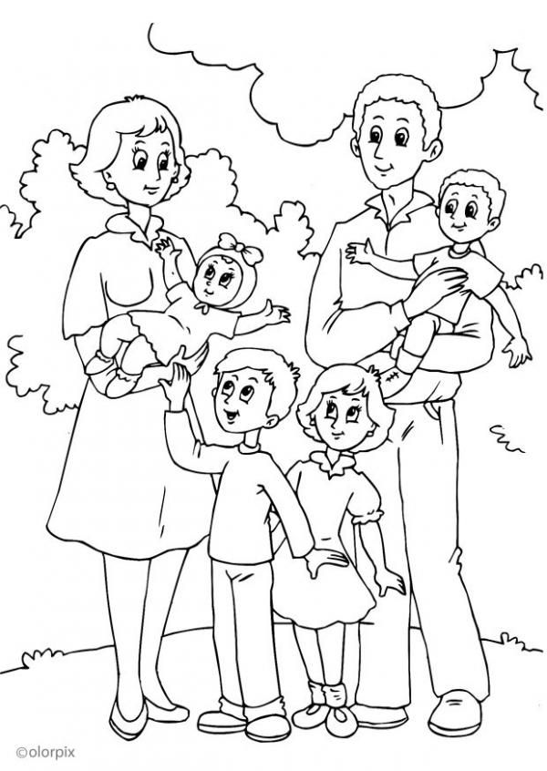 32 Family Coloring Pages Printable 5