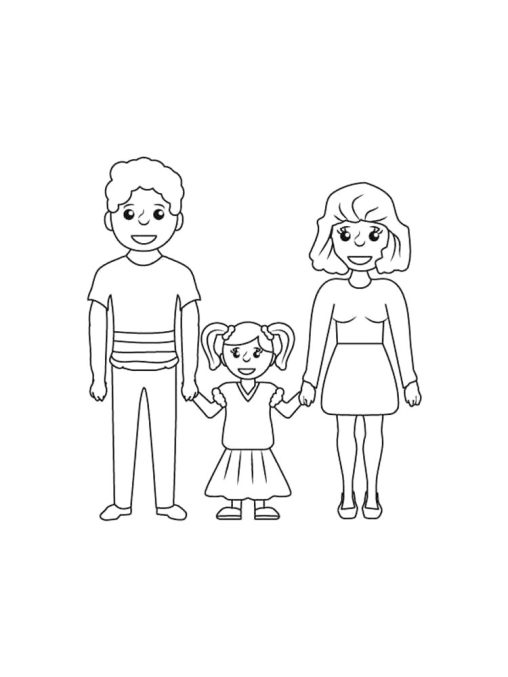 32 Family Coloring Pages Printable 6