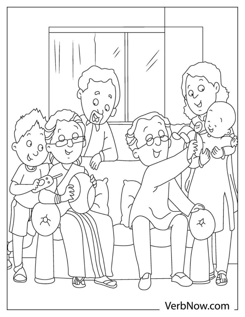 32 Family Coloring Pages Printable 7