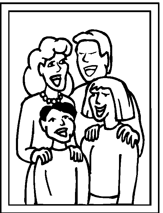 32 Family Coloring Pages Printable 8