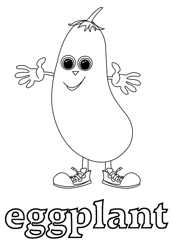 32 Fresh Eggplant Coloring Pages Printable 12