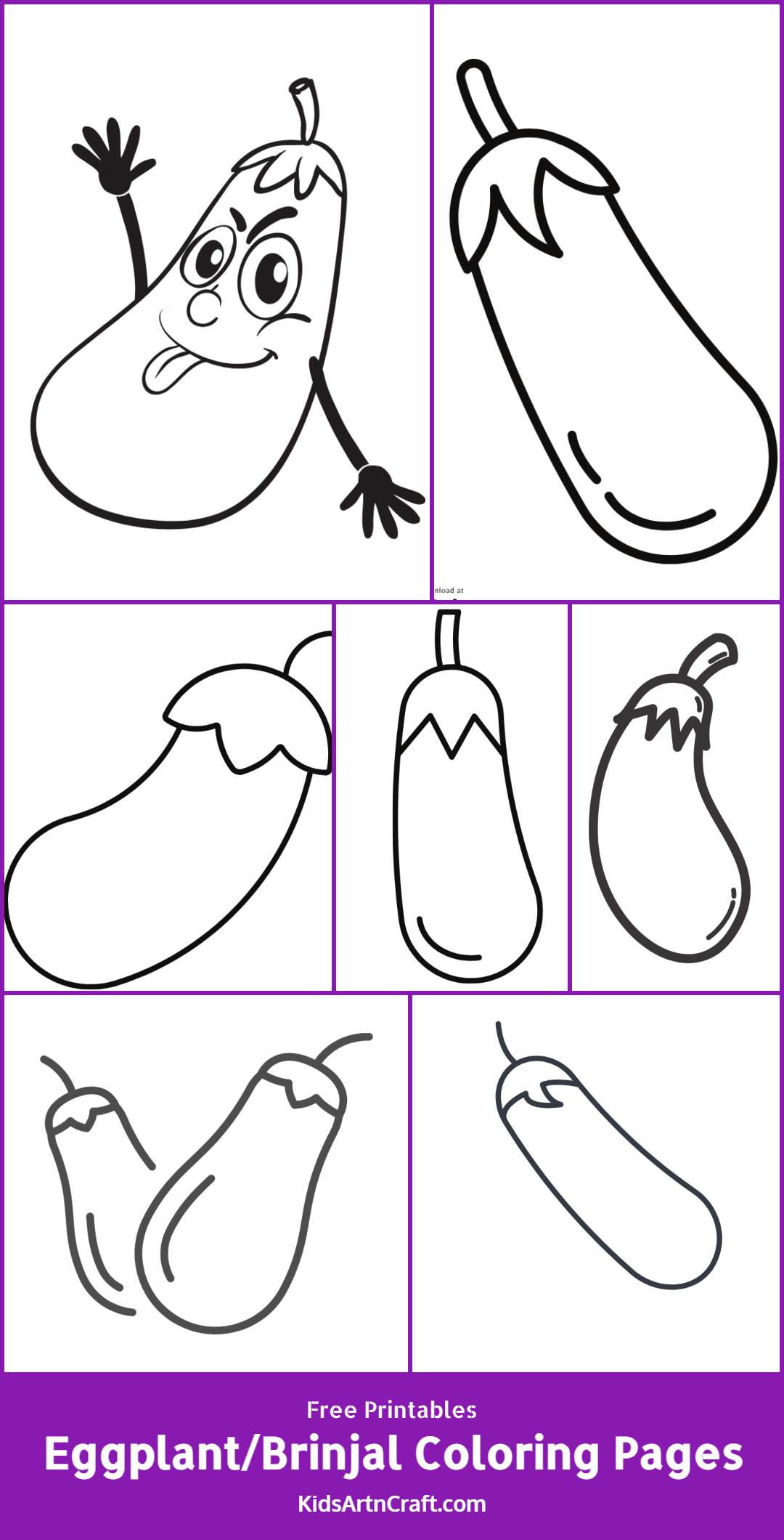 32 Fresh Eggplant Coloring Pages Printable 19