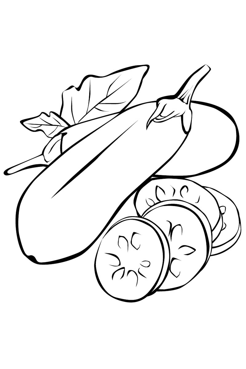 32 Fresh Eggplant Coloring Pages Printable 2