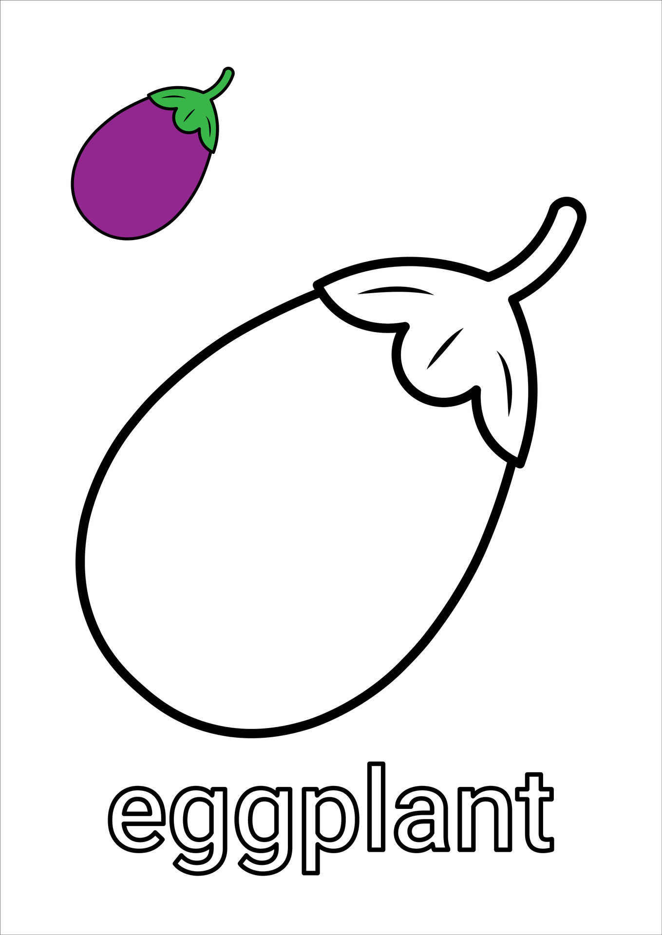 32 Fresh Eggplant Coloring Pages Printable 29