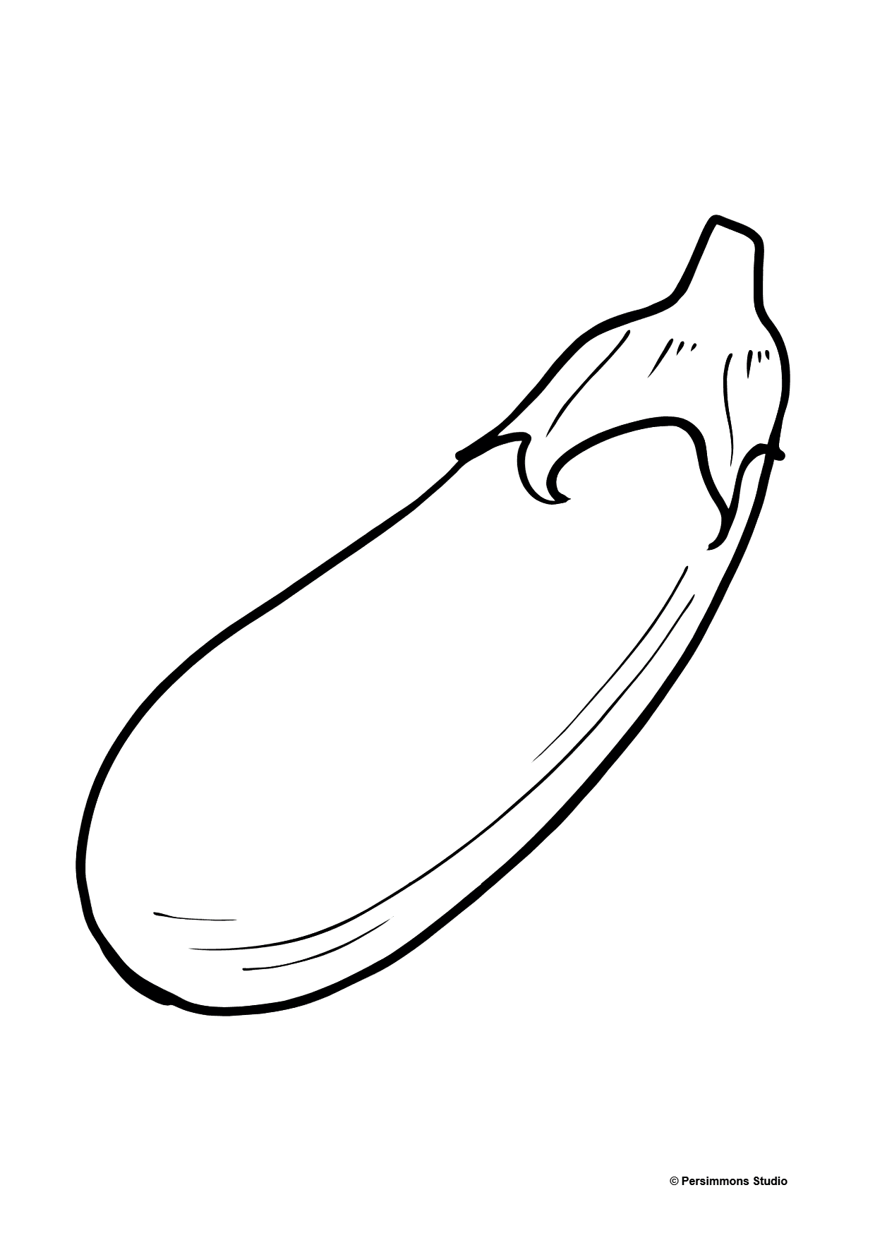 32 Fresh Eggplant Coloring Pages Printable 3