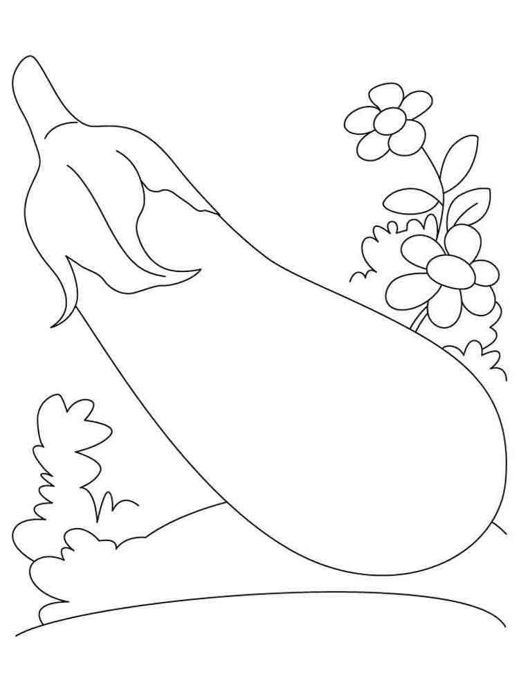 32 Fresh Eggplant Coloring Pages Printable 7