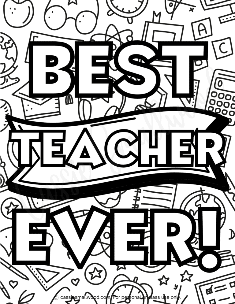 32 Inspiring Teacher Coloring Pages Printable 2