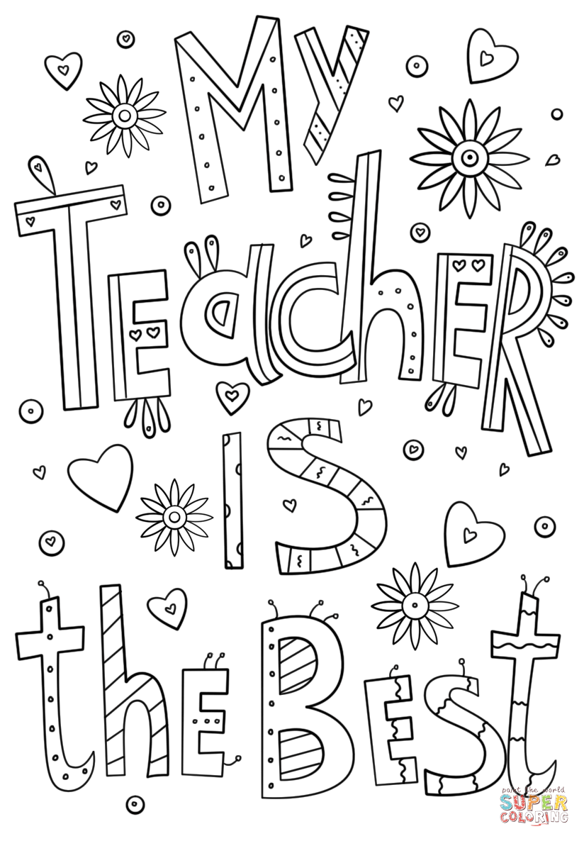 32 Inspiring Teacher Coloring Pages Printable 25