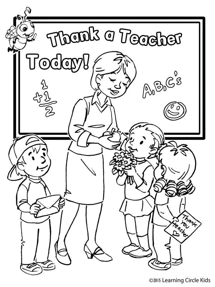 32 Inspiring Teacher Coloring Pages Printable 3