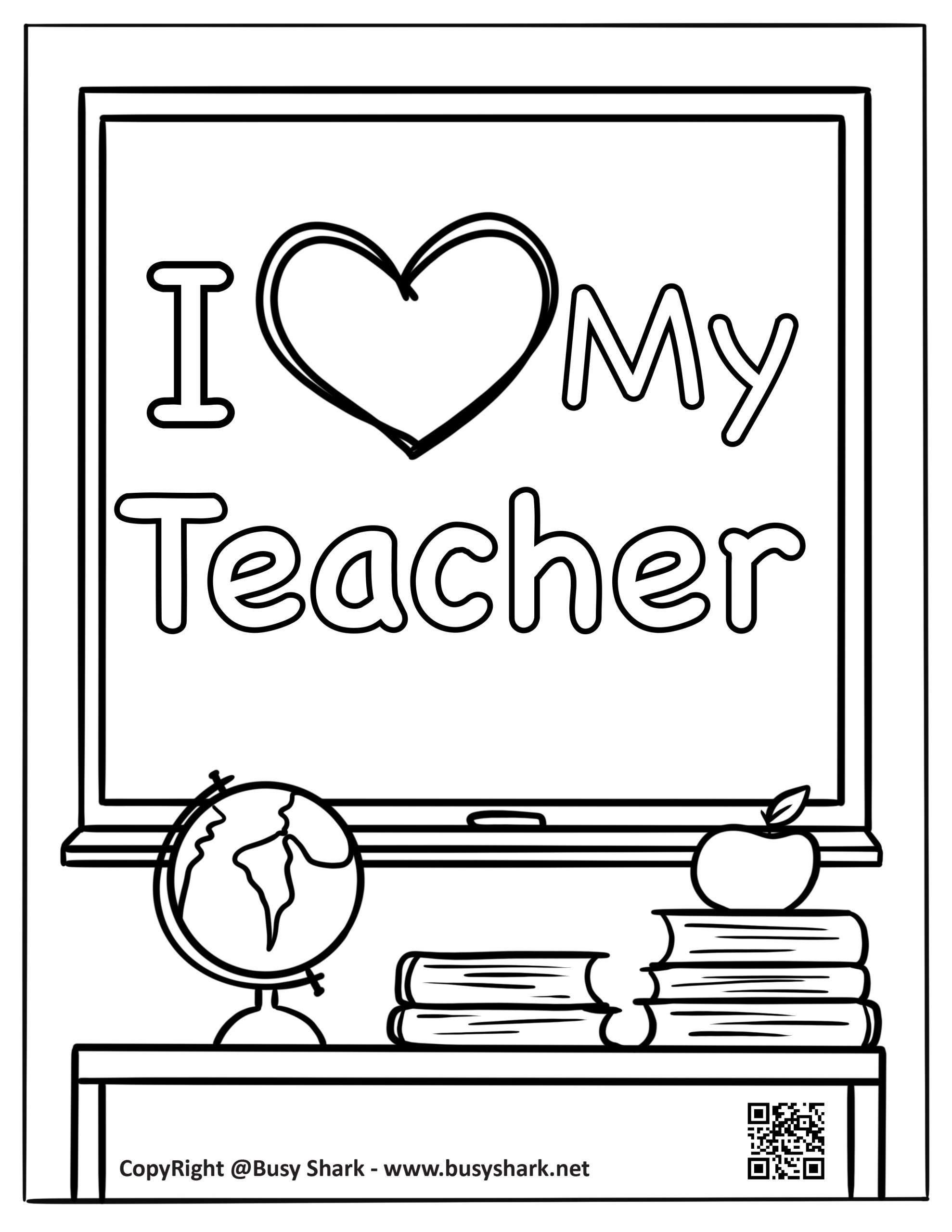 32 Inspiring Teacher Coloring Pages Printable 5