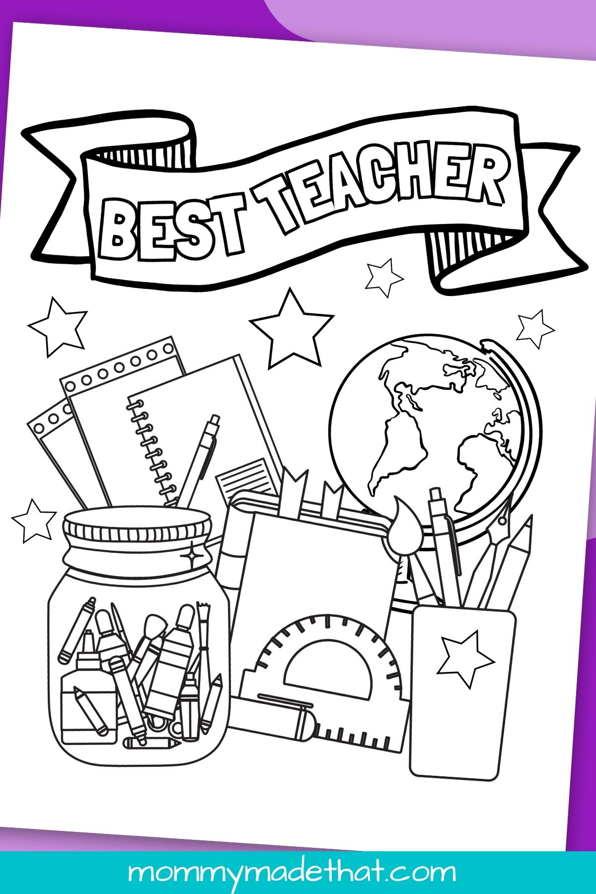 32 Inspiring Teacher Coloring Pages Printable 7