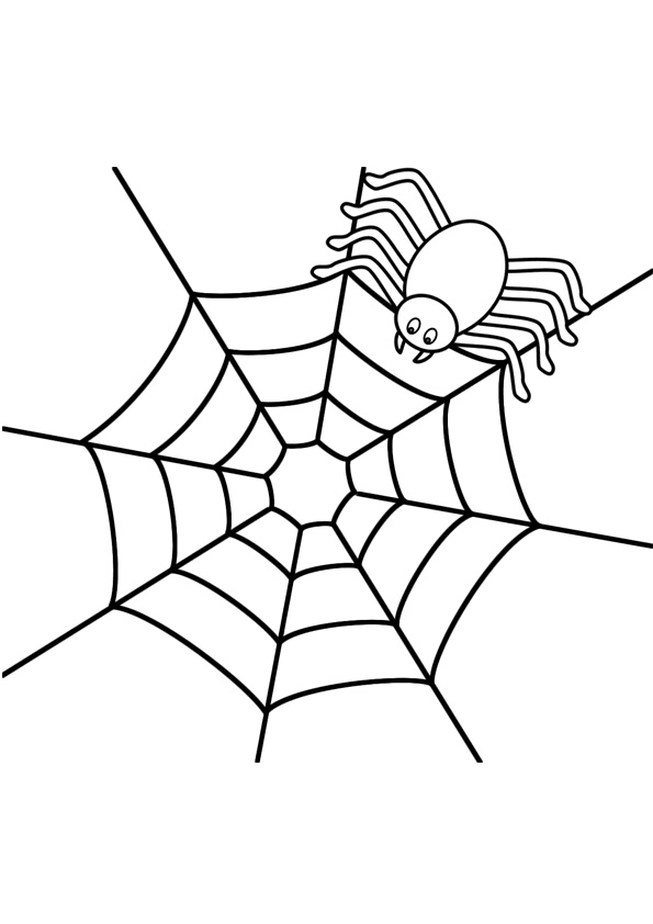 32 Spider Web Coloring Pages Printable 13