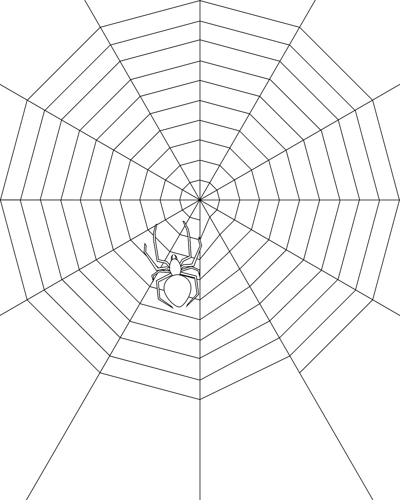 32 Spider Web Coloring Pages Printable 24