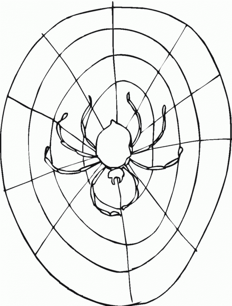 32 Spider Web Coloring Pages Printable 30