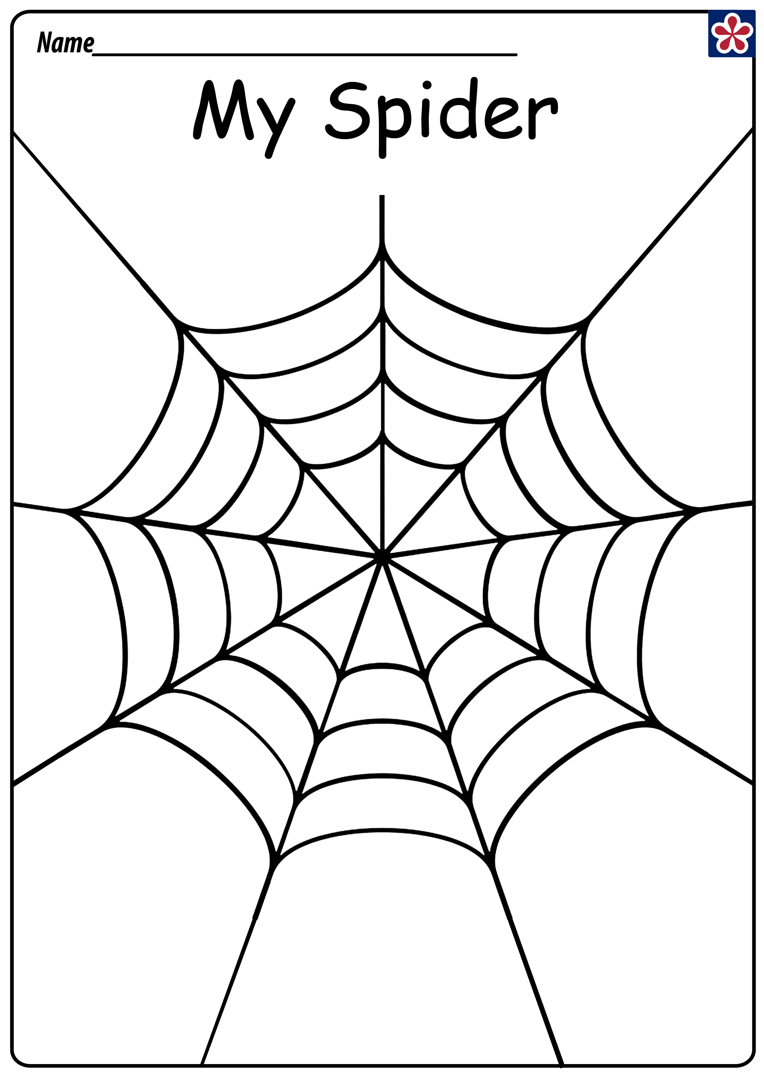 32 Spider Web Coloring Pages Printable 8