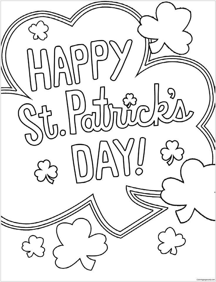 33 Crayola St Patrick's Day Coloring Pages Printable 20