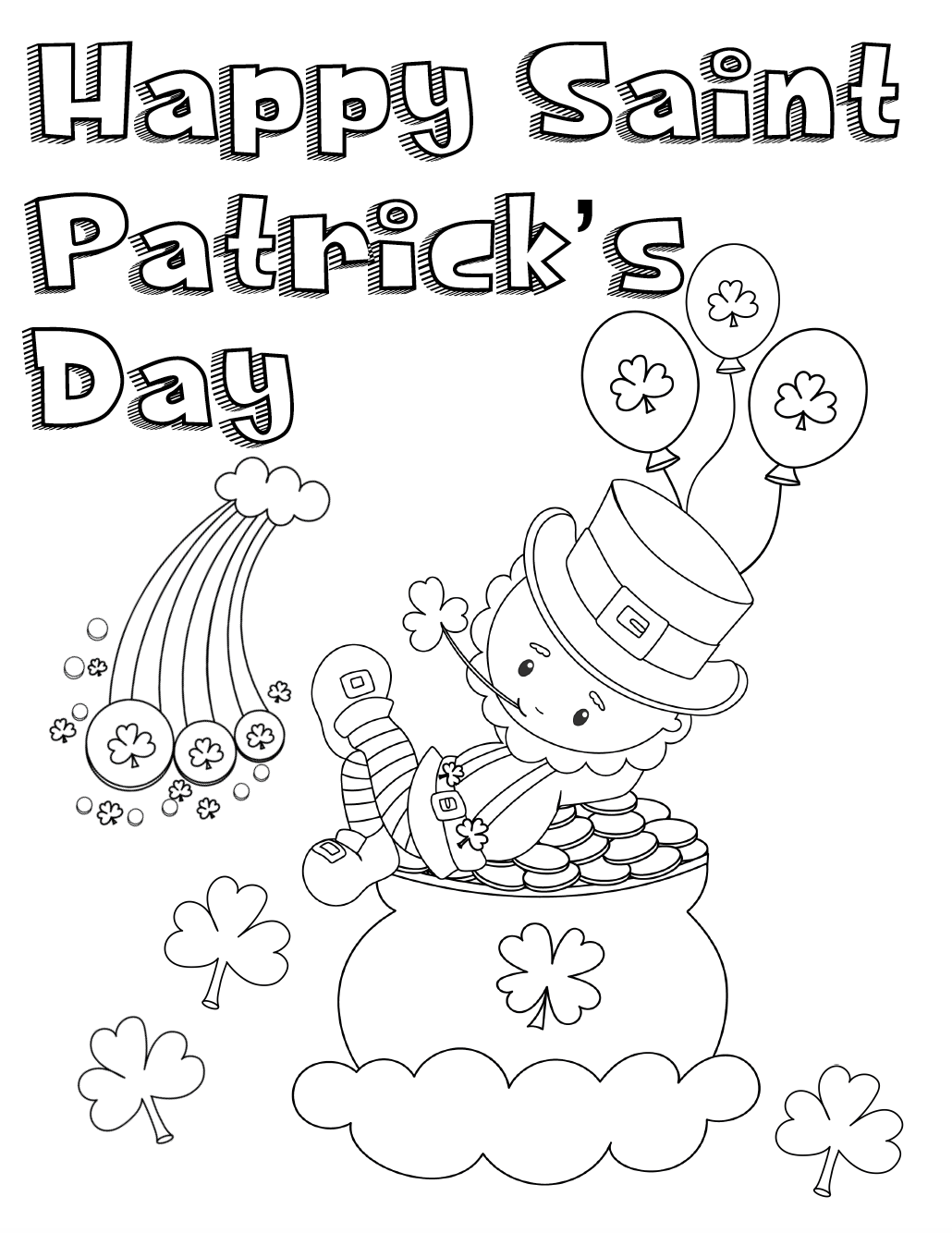 33 Crayola St Patrick's Day Coloring Pages Printable 4