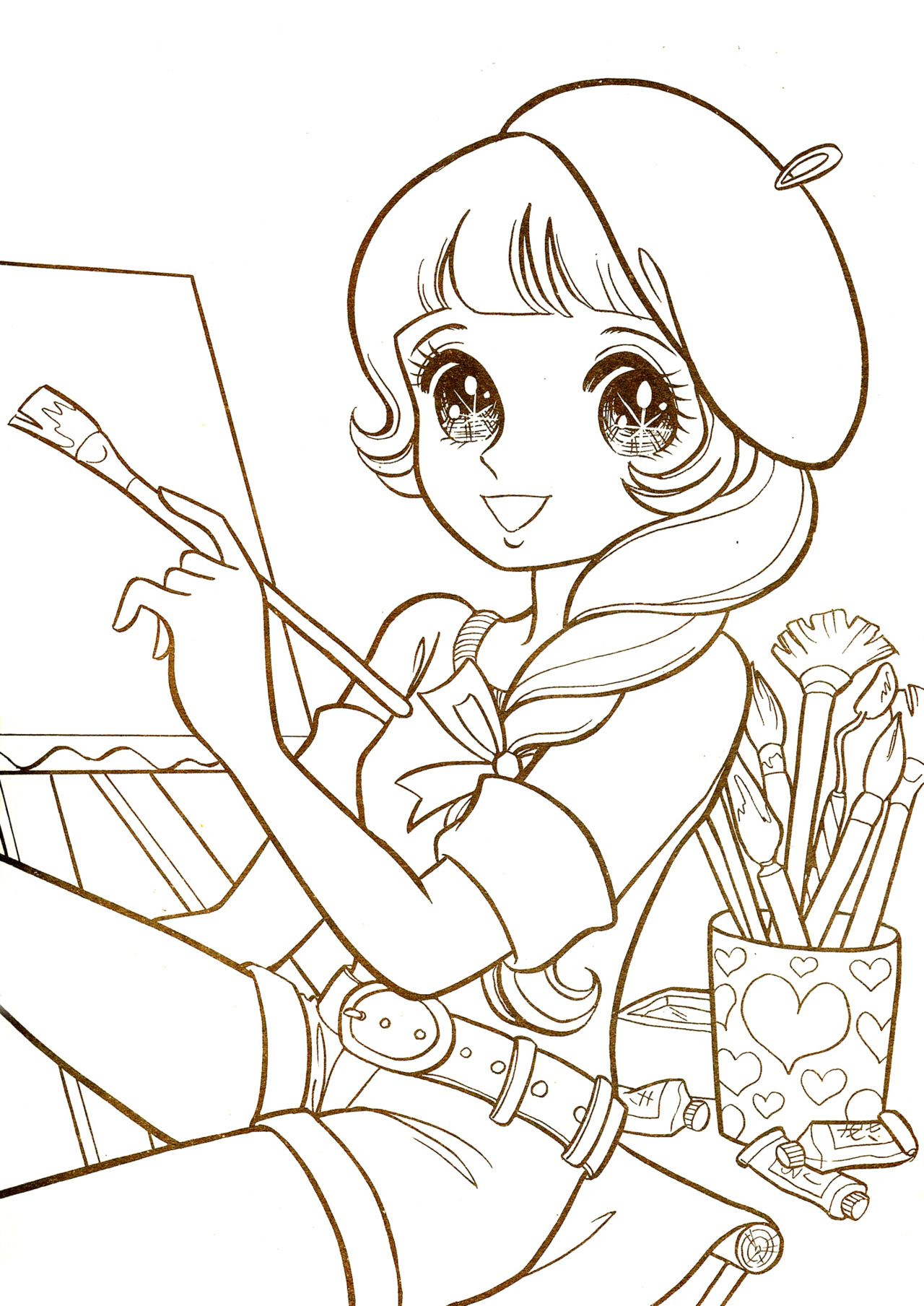 33 Exciting Anime Manga Coloring Pages Printable 12