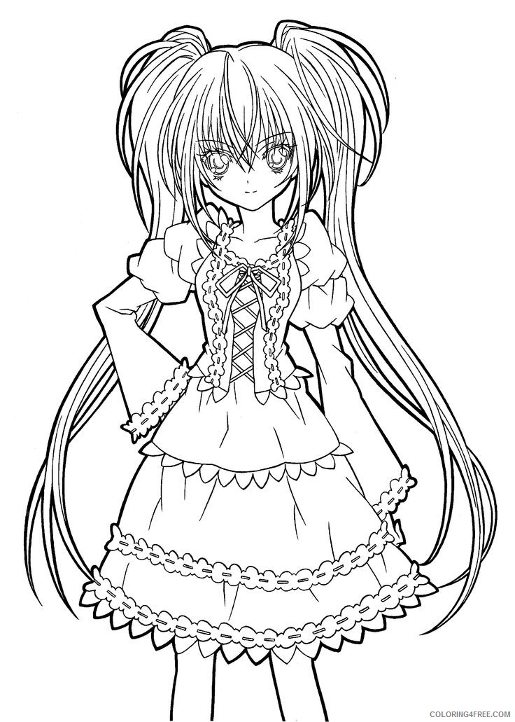 33 Exciting Anime Manga Coloring Pages Printable 16