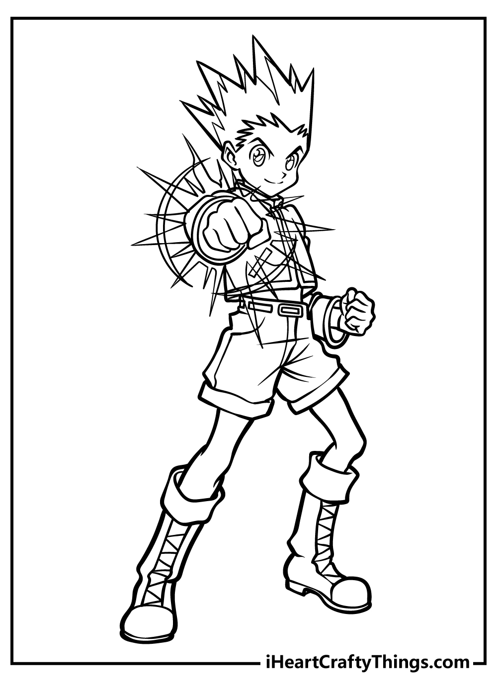 33 Exciting Anime Manga Coloring Pages Printable 20