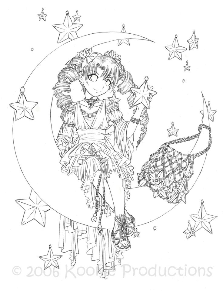 33 Exciting Anime Manga Coloring Pages Printable 32