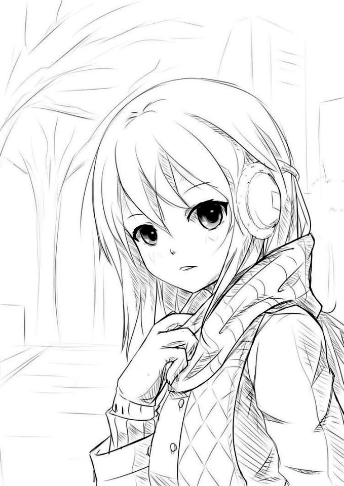 33 Exciting Anime Manga Coloring Pages Printable 34