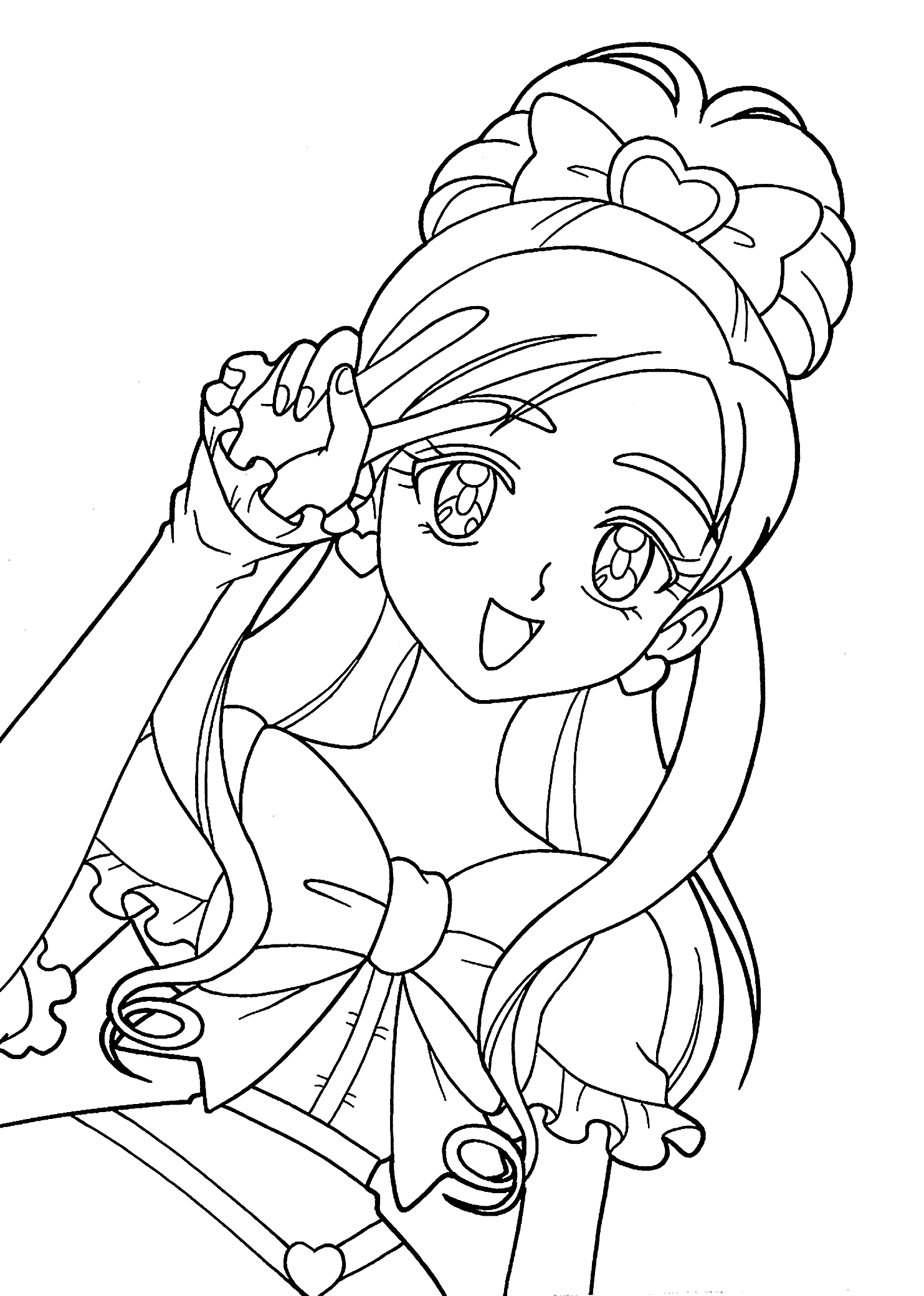 33 Exciting Anime Manga Coloring Pages Printable 7