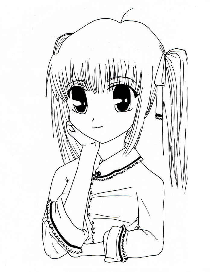 33 Exciting Anime Manga Coloring Pages Printable 9