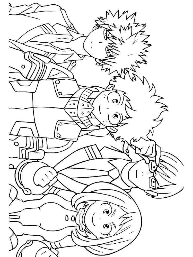 33 Full-Body Deku Coloring Pages Printable 13