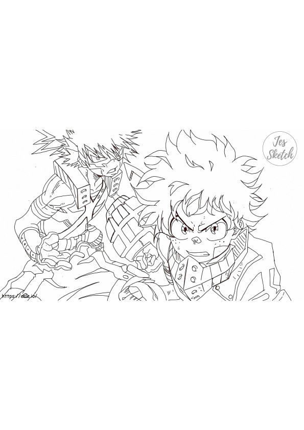 33 Full-Body Deku Coloring Pages Printable 15