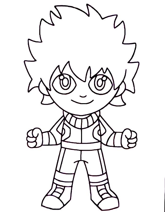 33 Full-Body Deku Coloring Pages Printable 19