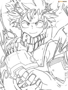 33 Full-Body Deku Coloring Pages Printable 21