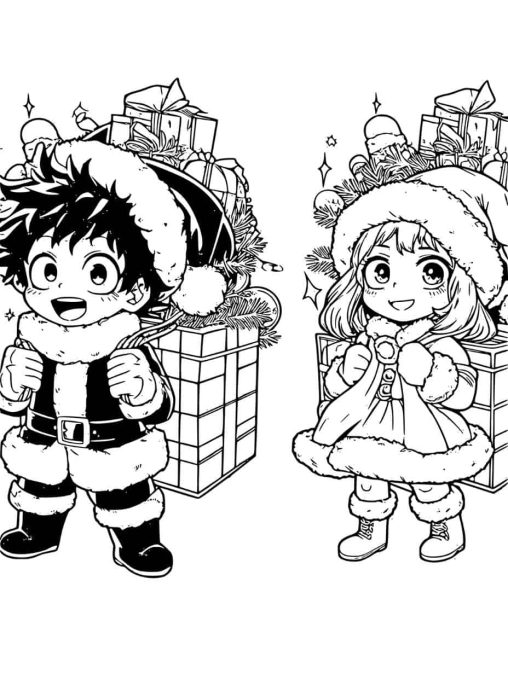 33 Full-Body Deku Coloring Pages Printable 22