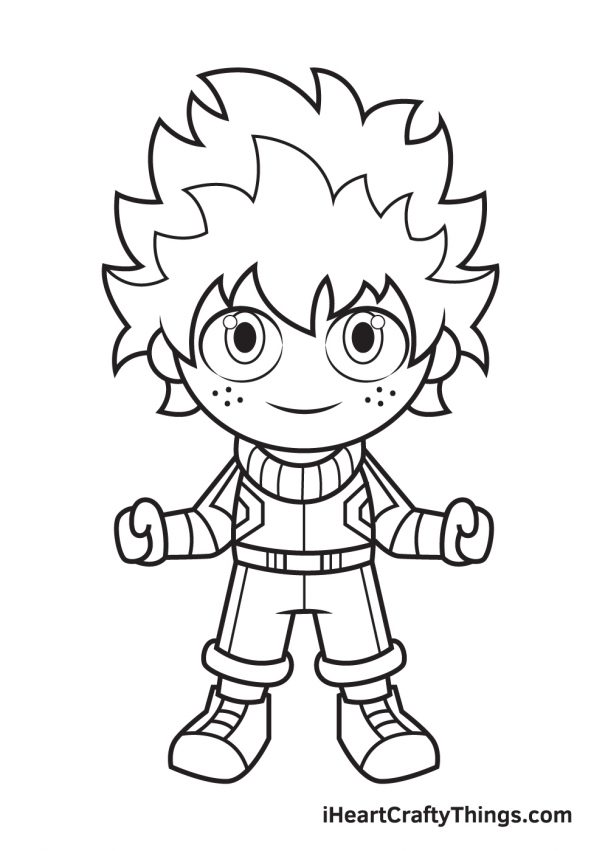 33 Full-Body Deku Coloring Pages Printable 28