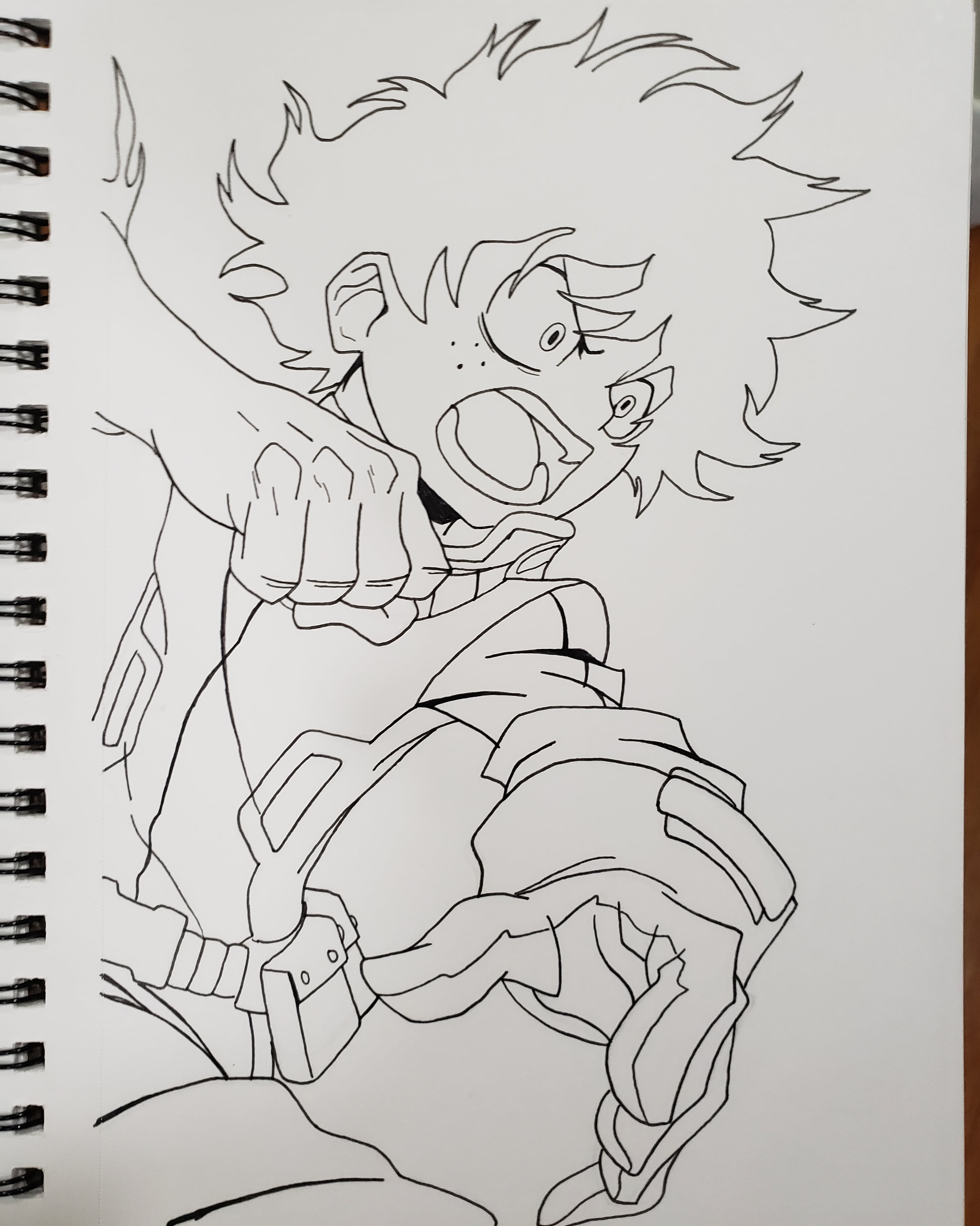 33 Full-Body Deku Coloring Pages Printable 6