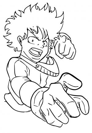 33 Full-Body Deku Coloring Pages Printable 9